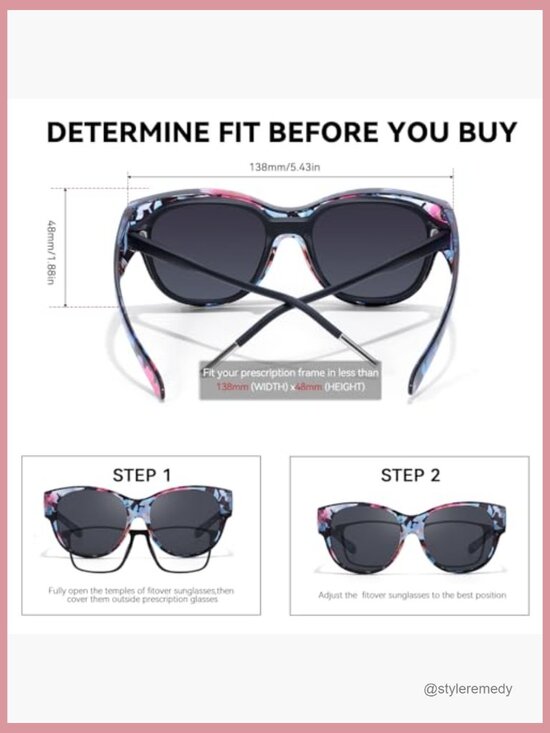 Polarized Fit Over Sunglasses for Glasses with UV400 Protection main image 7
